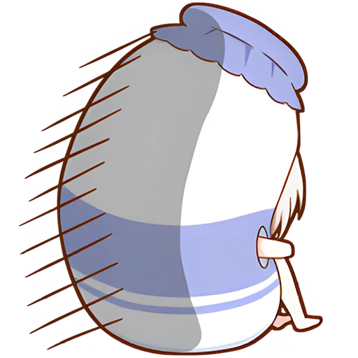 ☹️ Стикер «Мининеко чан» для Telegram