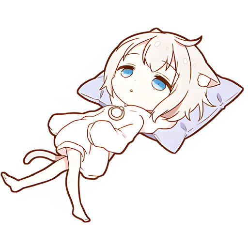 🫠 Стикер «Мининеко чан» для Telegram
