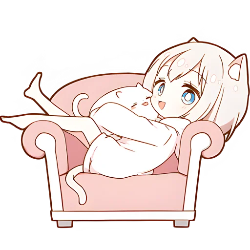 🐱 Стикер «Мининеко чан» для Telegram