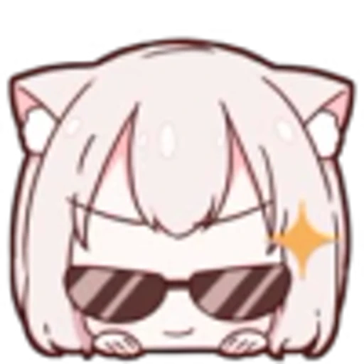 😎 Эмодзи «Neko Girl» для Telegram