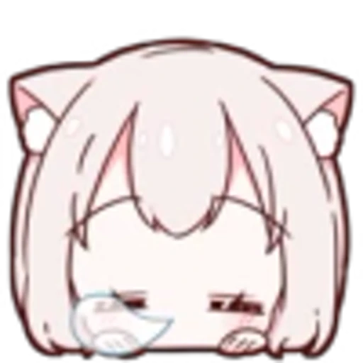 😪 Эмодзи «Neko Girl» для Telegram