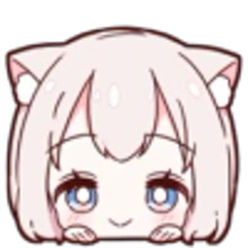 🙂 Эмодзи «Neko Girl» для Telegram