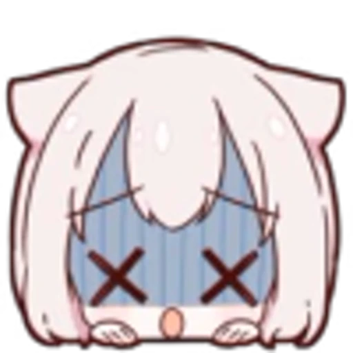 😵 Эмодзи «Neko Girl» для Telegram