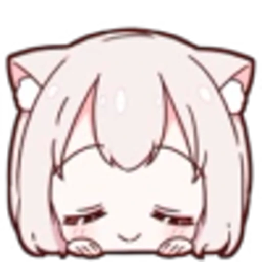 😌 Эмодзи «Neko Girl» для Telegram