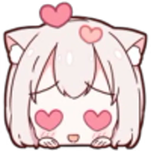 😍 Эмодзи «Neko Girl» для Telegram