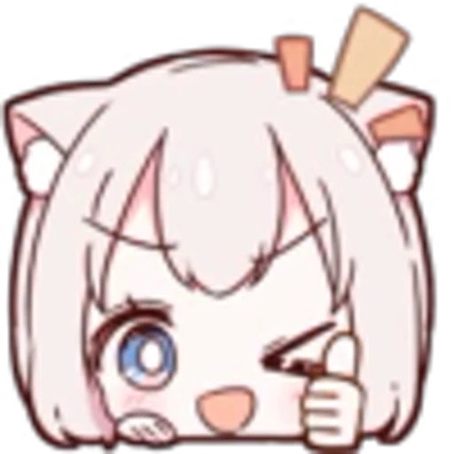 👍 Эмодзи «Neko Girl» для Telegram