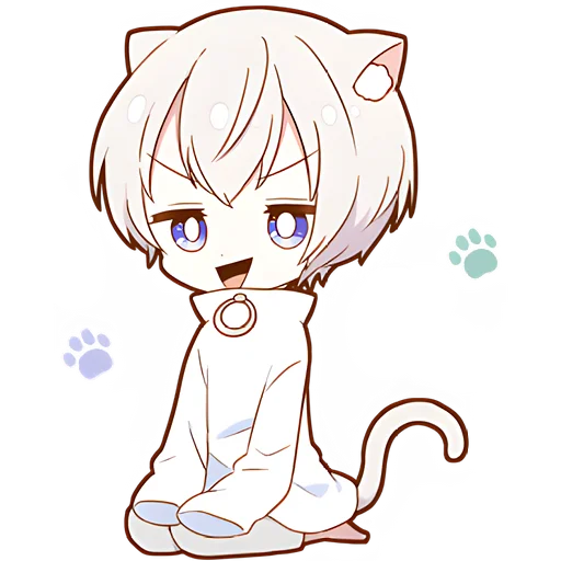😁 Стикер «Мининеко кун» для Telegram