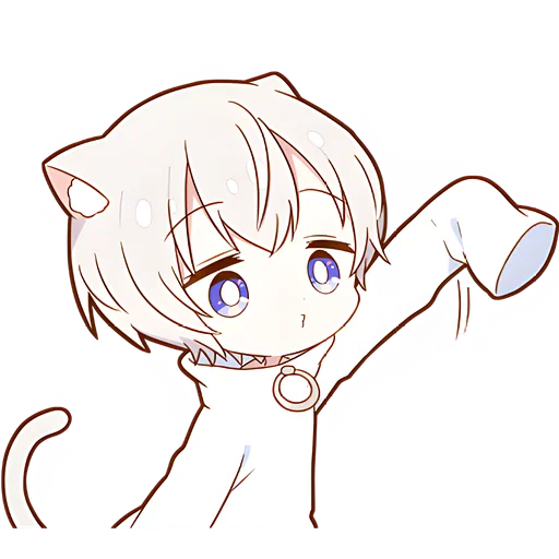 👋 Стикер «Мининеко кун» для Telegram