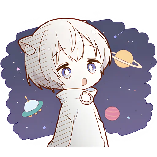 🌌 Стикер «Мининеко кун» для Telegram