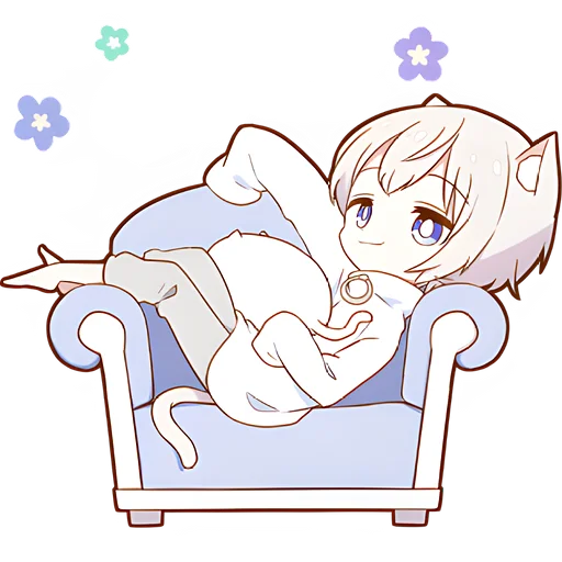 😏 Стикер «Мининеко кун» для Telegram