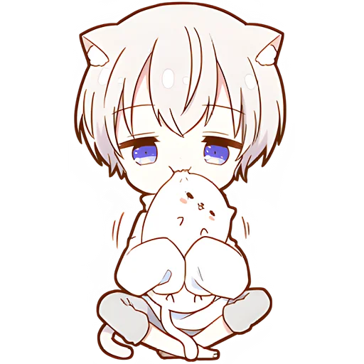 😋 Стикер «Мининеко кун» для Telegram