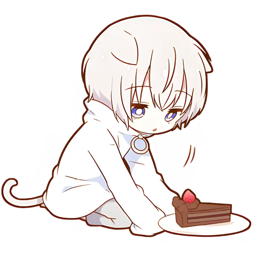 🍰 Стикер «Мининеко кун» для Telegram