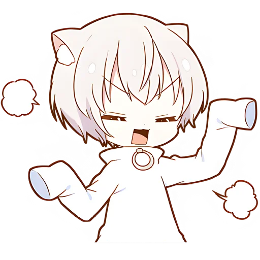 😤 Стикер «Мининеко кун» для Telegram
