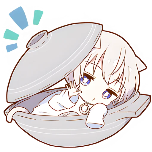 👋 Стикер «Мининеко кун» для Telegram
