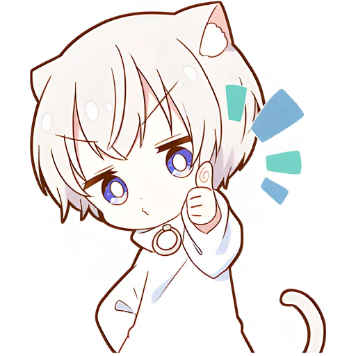 👍 Стикер «Мининеко кун» для Telegram