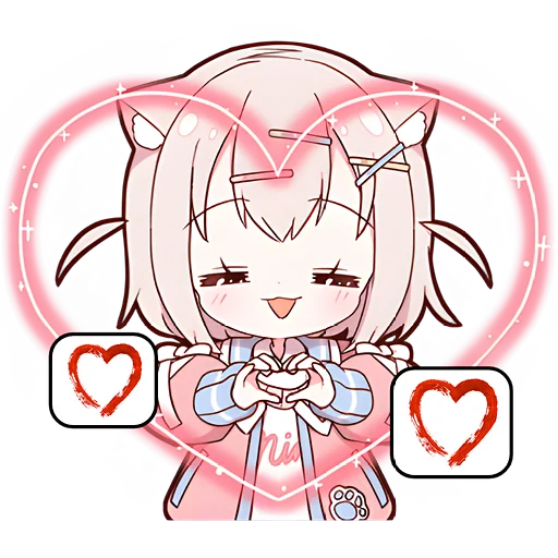 🫶 Стикер «Клубничная Мининеко» для Telegram