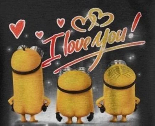 😘 Стикер «minions_is_love» для Telegram