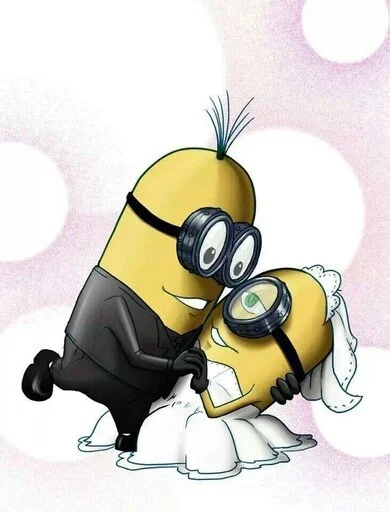 👰 Стикер «minions_is_love» для Telegram