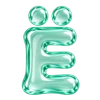 💎 Эмодзи «Стеклянные буквы» для Telegram