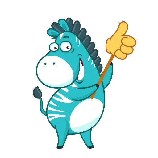 😣 Стикер «Minty Zebra» для Telegram