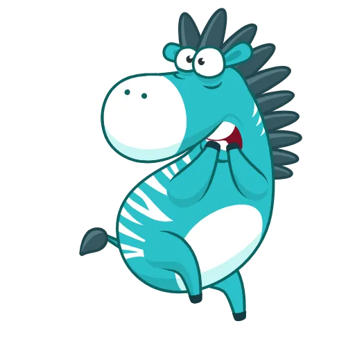 😖 Стикер «Minty Zebra» для Telegram