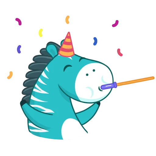😜 Стикер «Minty Zebra» для Telegram