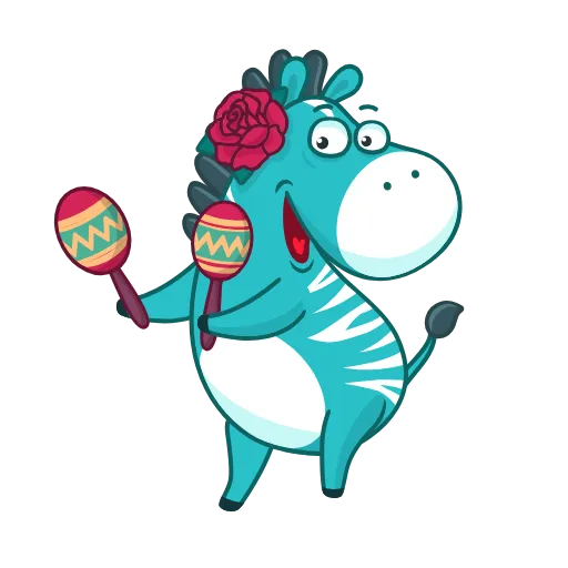 😡 Стикер «Minty Zebra» для Telegram