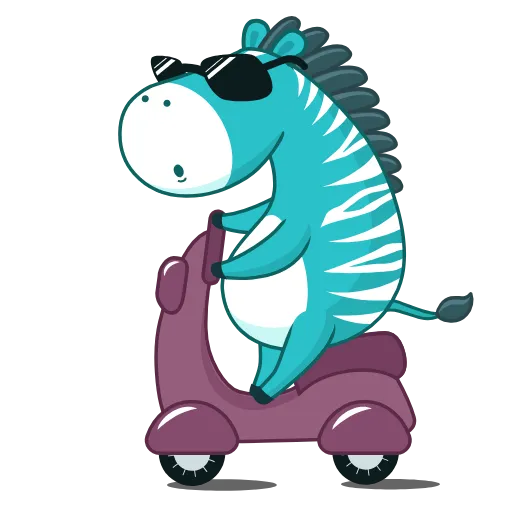 🤯 Стикер «Minty Zebra» для Telegram