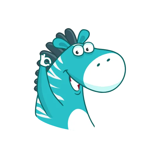 😣 Стикер «Minty Zebra» для Telegram