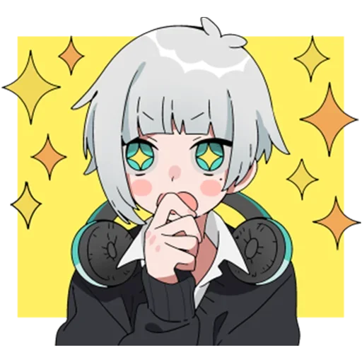 🤩 Стикер «Мио кун» для Telegram
