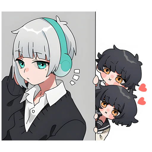 😶 Стикер «Мао и Мио» для Telegram