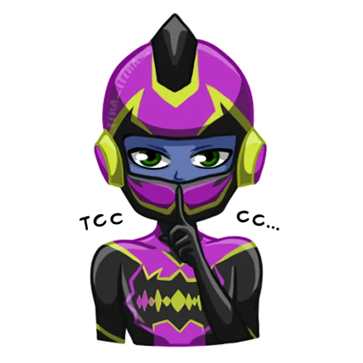 🤫 Стикер «miraculous(.rina_irina._)» для Telegram