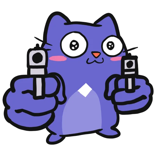 🔫 Стикер «Mirai Mascot» для Telegram