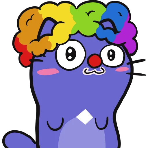 🤡 Стикер «Mirai Mascot» для Telegram