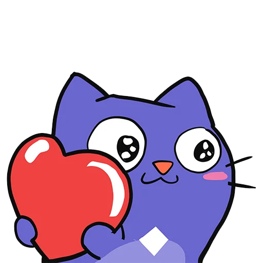 ❤️ Стикер «Mirai Mascot» для Telegram