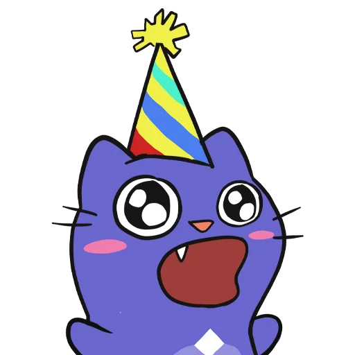 🥳 Стикер «Mirai Mascot» для Telegram