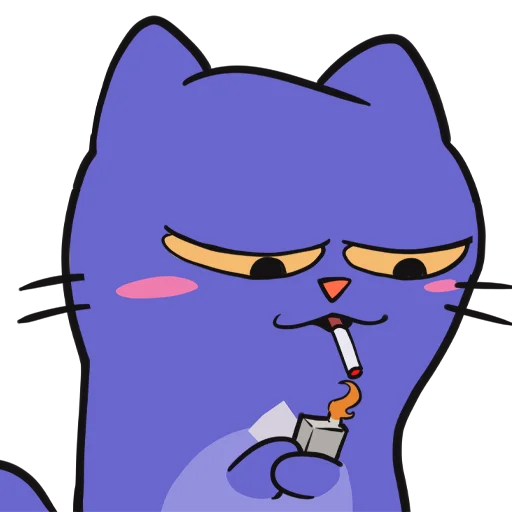 🚬 Стикер «Mirai Mascot» для Telegram