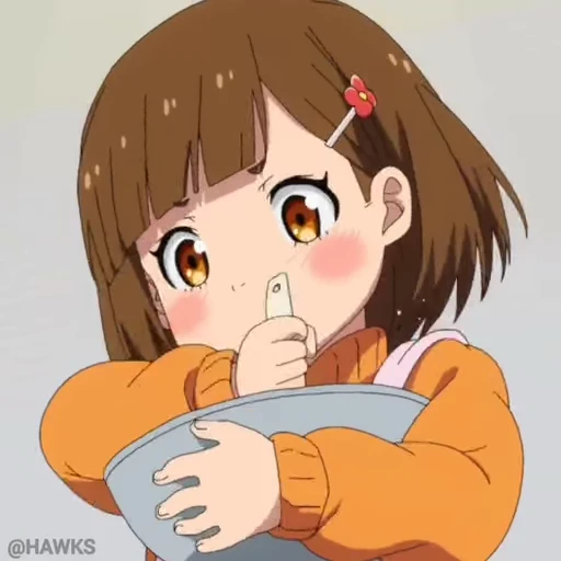 🥣 Стикер «Miri Unasaka» для Telegram