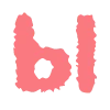 💗 Эмодзи «Розовые буквы с сердечками и без» для Telegram