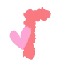 💗 Эмодзи «Розовые буквы с сердечками и без» для Telegram