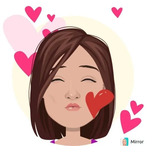 😘 Стикер «Mirror» для Telegram