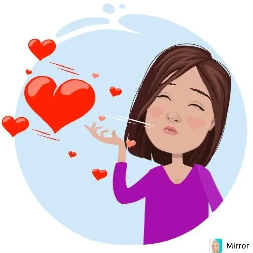 😘 Стикер «Mirror» для Telegram