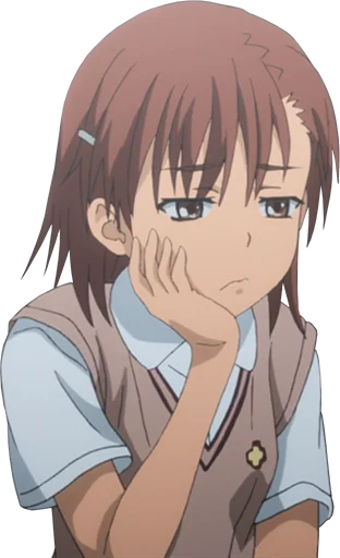 😟 Стикер «Misaka Mikoto» для Telegram