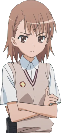 😕 Стикер «Misaka Mikoto» для Telegram