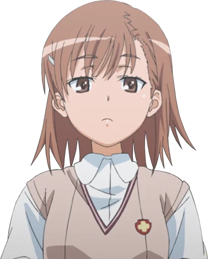 😕 Стикер «Misaka Mikoto» для Telegram