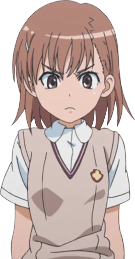 😠 Стикер «Misaka Mikoto» для Telegram