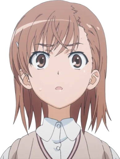 😧 Стикер «Misaka Mikoto» для Telegram