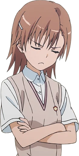 😔 Стикер «Misaka Mikoto» для Telegram