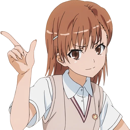 🙂 Стикер «Misaka Mikoto» для Telegram