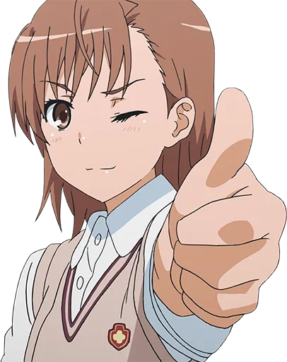 👍 Стикер «Misaka Mikoto» для Telegram